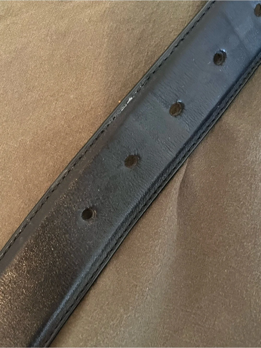 Allen Edmonds black Leather Belt